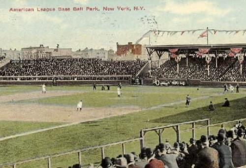 New York Highlanders playing at Hilltop Park, exactly where the Hospital now stands